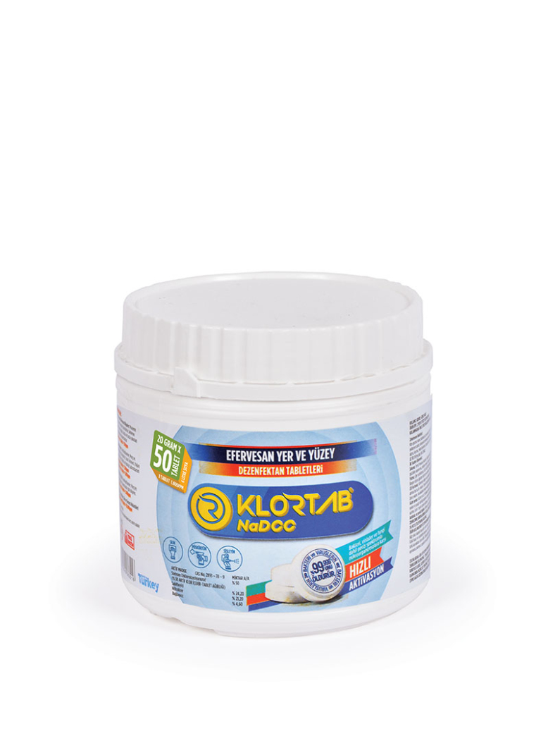 Klortab NaDCC 20GRAM x 50 TABLET